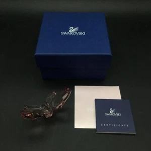 SWAROVSKI CRYSTAL LIGHT AMETHYST PINK BUTTERFLY FIGURINE (BOX + C) #855739 S3057 - Picture 1 of 7