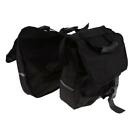 Mototrcross  Rear Rack Bag Double Panniers Cargo Trunk Bag Part Black
