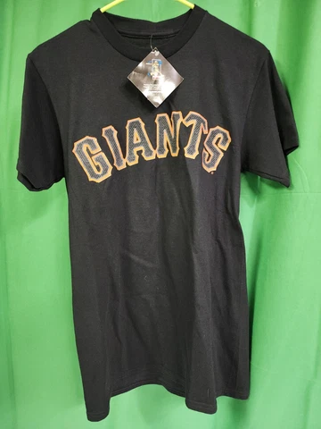 San Francisco Giants Shirt Adult Small Black Short Sleeve Buster Posey MLB NWT Cover