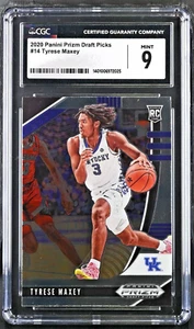 Tyrese Maxey #14 CGC 9 (2020, Panini) Prizm Draft Picks, Rookie Card, Kentucky - Picture 1 of 2