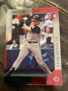2003 Donruss Team Heroes Stat Line Reds Baseball Card #148 Sean Casey/111