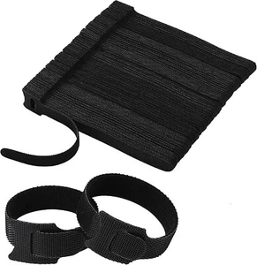 100Pcs T-Type Adhesive Fastener Tape,Reusable and not Easy to Fall Off Black - Picture 1 of 9