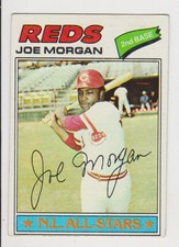 1977 Topps Baseball # 100 Joe Morgan Card