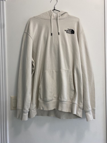 OFF WHITE FELPA CON CAPPUCCIO UOMO THE NORTH FACE OFF BIANCA CON LOGO ECRU XXL