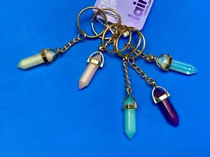 Multiple Color Dangling Crystals Clare's Crystal Keychain NOS Key Chain - Imagen 1 de 9