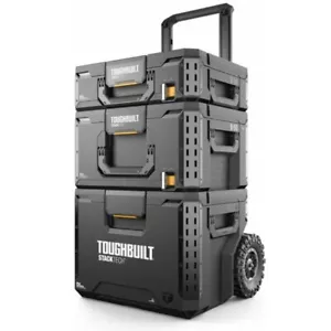 Toughbuilt mobile Werkzeugkiste 3 Stück Rollen Aufbewahrungslösung Schwerlast KONVOLUT UK - Bild 1 von 2