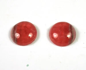 Matched Set RHODOCHROSITE Cabs (Lot #18) 12mm Round Top Pink Color - Picture 1 of 1