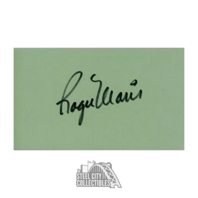 Roger Maris Autographed New York Yankees Index Card - BAS LOA - Image 1 of 3