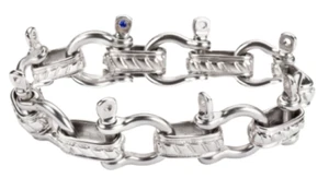 Stainless Steel Men or Women's Boat Jewelry Shackle Bracelet 226 - Picture 1 of 1
