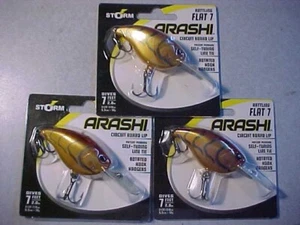 3 NUEVO STORM Arashi PLANO 7 SONAJERO Crawdad señuelo crankbait - Imagen 1 de 4