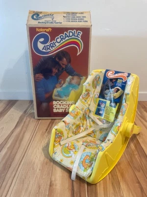 Difícil de encontrar Vintage Kolocraft Carri-cradle #12022 mecedora/portador con caja!! Nuevo Foto 1 de 4