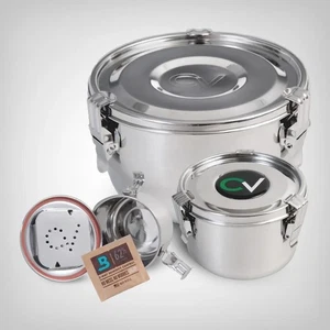 CVault XSMALL- MEDIUM, 0,175 / 0,5 Liter Edelstahl Vakuum Container + BOVEDA 62% - Bild 1 von 12