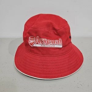 Arsenal Australia Bucket Hat Size S/M Red & White Football Club Soccer - Bild 1 von 9