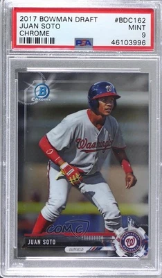 2017 Bowman Draft Chrome Juan Soto #BDC-162 PSA 9 MINT - Image 1 of 2