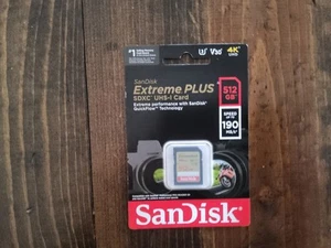 SanDisk Extreme PLUS 512GB SDXC UHS-I Memory Card*BRAND NEW*NEVER OPENED* - Zdjęcie 1 z 2