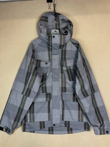 Fox Racing Tech Jacket Mens M Gray FX2 Series Hooded Snowboard Full Zip Winter - Picture 1 of 18