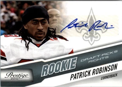 2010 Prestige Draft Picks Rights Autographs #279 Patrick Robinson /399 Auto FB - Image 1 of 2