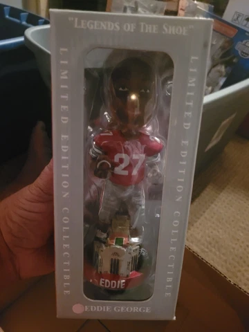 The Ohio State Buckeyes Legends of The Shoe Eddie George Ltd Ed. Bobblehead NIB Cover