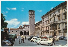 RIETI - PIAZZA CESARE BATTISTI - CATTEDRALE E TORRE CAMPANARIA -64229-