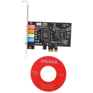 PCI-E to 5.1 Internal Sound with Low Profile Bracket 5 Interfaces Digital Sound - Picture 1 of 12