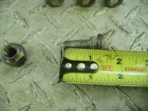 CUSHMAN HAULSTER TRUCKSTER LUG BOLTS FOR NARROW WHEELS 1-1/4" WITH LUG NUTS - Picture 1 of 3