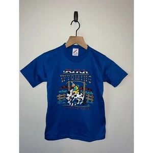 Camisa vintage juvenil años 90 Bear Back In Wyoming Jackson Hole para niños M 10-12 - Imagen 1 de 10