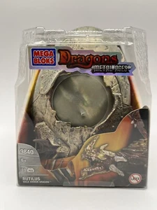 Mega Bloks Dragons Metal Ages Rutilus Gold Armour Dragon #9840– NEW IN BOX— RARE - Picture 1 of 6