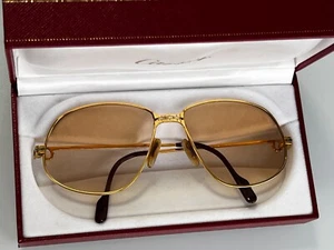 Cartier gafas de sol , modelo Panthere , 1988 . vintage en estuche - Imagen 1 de 8