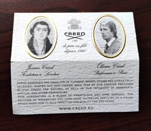 Creed Aventus Authenticity Card Certificate - Picture 1 of 4