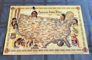 Native American Indian Tribes Poster 2003 Symbols Don Tom 8.5x12" - Picture 1 of 7