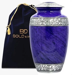 Bold & Divine Urn for Ashes of Mom & Dad - Cremation Large, Purple - Picture 1 of 7
