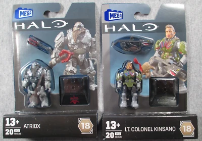Mega HALO Lot x 2 (Atriox & Lt. Colonel Kinsano) - Sealed 2" inch figures - Image 1 of 4