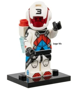 Lego 71048 Figurine Série 27 Jetpack Racer Pilote Octan socle fiche new - Picture 1 of 2