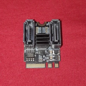 Dual Port SATA Controller 2 Ports M.2 A E Key JMB585 Chipset - Bild 1 von 4