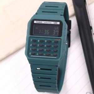 Casio CA-53WB-3BDF Calculator Green Digital Watch Original - Picture 1 of 4