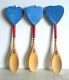 3 Wooden Kitchen Spoons Hand Painted Hearts and hooks for hanging 10* FREE SH