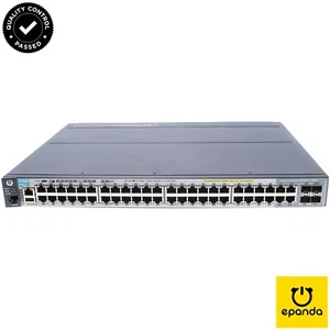 HPE 2920-48G J9729A PoE+ 370W with 4SFP Layer 3 Gigabit Ethernet Switch, 1Y-Wty - Picture 1 of 7