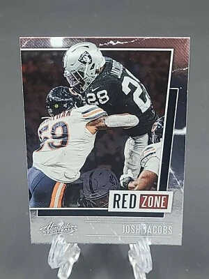 2020 Josh Jacobs Red Zone Insert Panini Absolute - Image 1 of 2