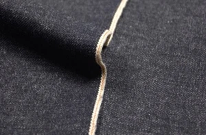 14.5oz Hairy Cotton Slub Selvage Jean Cloth Raw Selvedge Denim Fashion Textile - Picture 1 of 4