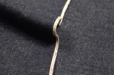 14.5oz Hairy Cotton Slub Selvage Jean Cloth Raw Selvedge Denim Fashion Textile - Image 1 of 4
