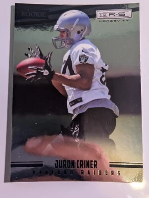 2012 Panini Rookies & Stars Longevity Football RC #181 Juron Criner - Image 1 of 3