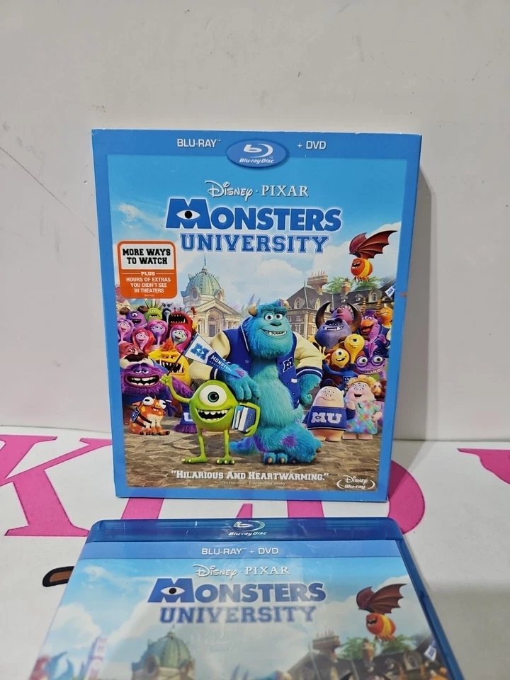 Disney Pixar: Monsters University (Blu-ray, DVD Set) Inc Prequel Animated Comedy - Image 1 of 4