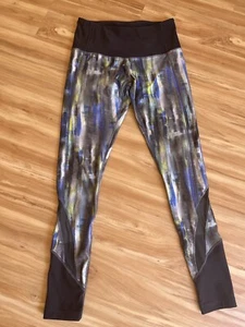 MPG Women Yoga Leggings Sz S Small 4 Gym Athletic Mesh Inserts Full Length Pants - Picture 1 of 12