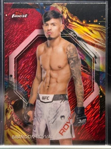 2024 Topps Finest UFC Brandon Royval Uncommon Red Shimmer #161 Flyweight - Picture 1 of 2