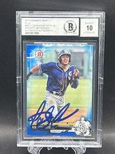 Fernando Tatis Jr. 2017 Bowman Draft BD71 - 1/150 Blue Refractor Beckett BAS 10