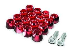 ROCKER COVER GROMMET WASHER BOLT SET KIT fits TOYOTA SUPRA CHASER 1JZ 2JZ RED - Picture 1 of 2