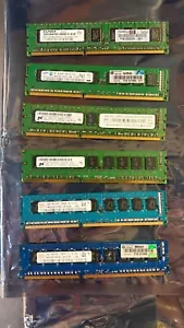 75 Piece Mixed Lot 2GB PC3-10600E (1333 MHz) - Micron, Elpida, Samsung, SK Hynix - Picture 1 of 2