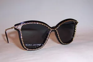 NUEVAS GAFAS DE SOL MARC JACOBS MARC 160/S 807-IR NEGRO/GRIS AZUL AUTÉNTICO - Imagen 1 de 8
