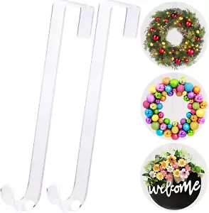15 in Wreath Hangers, 2 Pack over the Door Hooks for Fall & Holiday Decor - Picture 1 of 12