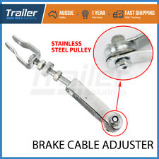 TRAILER BRAKE PULLY CABLE ADJUSTER STAINLESS STEEL PULLY BOAT CARAVAN MECHANICAL